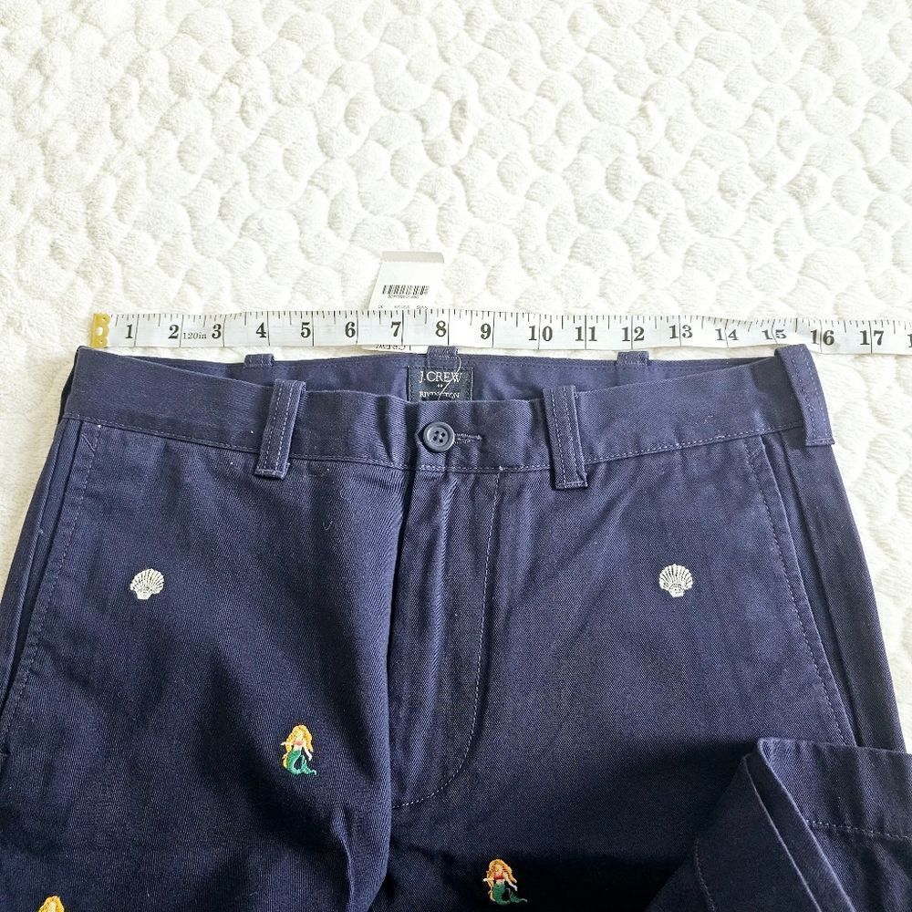 NEW J. Crew bermuda shorts navy preppy 30 twill khakis - Picture 2 of 11